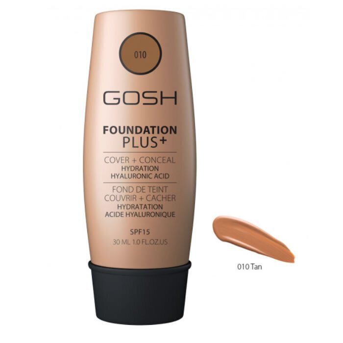 GOSH Foundation Plus+ -meikkivoide, 30 ml, Tan hinta ja tiedot | Meikkivoiteet ja puuterit | hobbyhall.fi