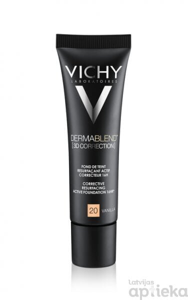 Vichy Dermablend 3D Correction meikkivoide 30 ml, 20 Vanilla hinta ja tiedot | Meikkivoiteet ja puuterit | hobbyhall.fi