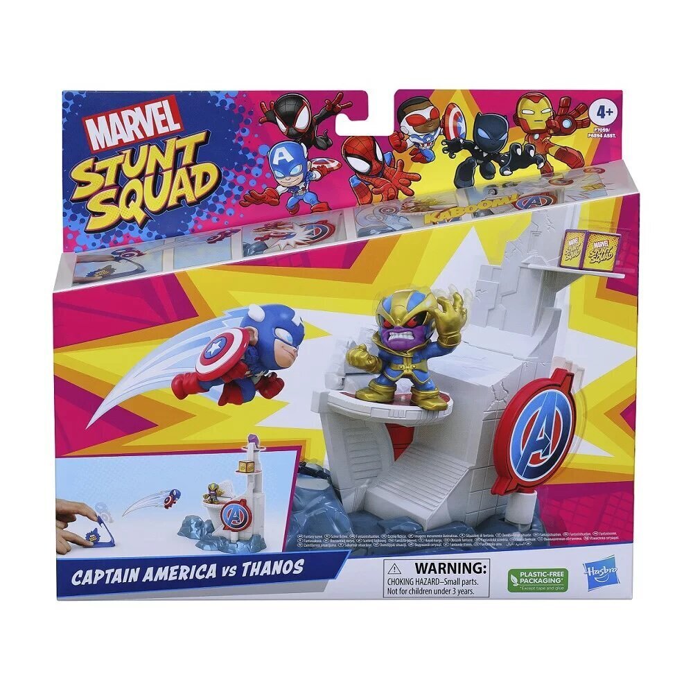 Hasbro Stunt Squad Capitan America vs Thanos -figuurit hinta ja tiedot | Poikien lelut | hobbyhall.fi