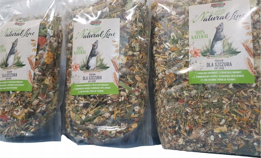 Ruoka rotille Alegia Alegia Natural Line, 2,5 kg hinta ja tiedot | Pieneläinten ruoat | hobbyhall.fi