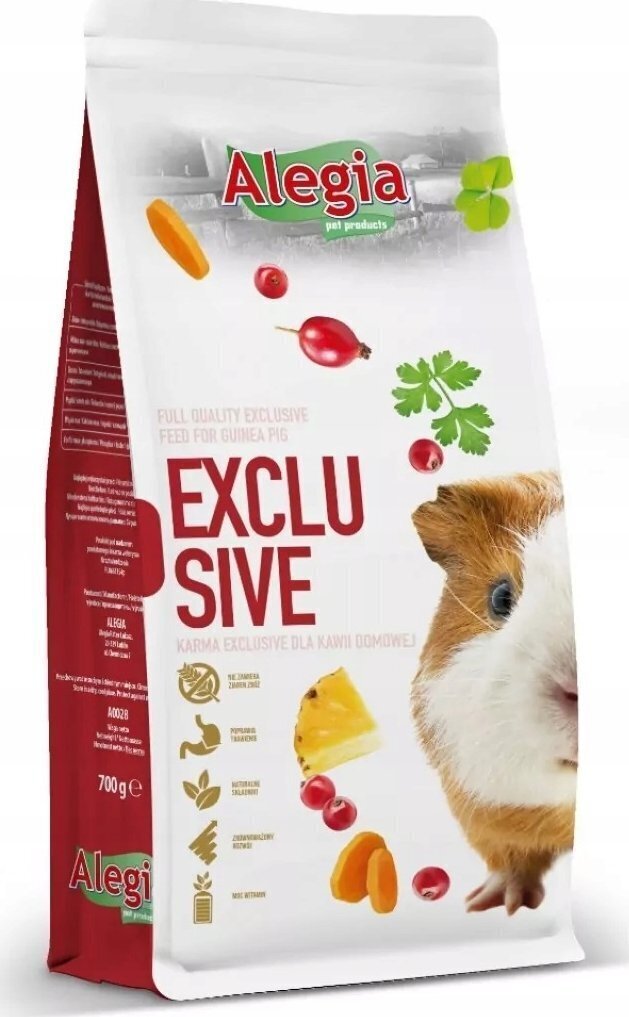 Ruoka marsuille Alegia Exclusive, 1,6 kg hinta ja tiedot | Pieneläinten ruoat | hobbyhall.fi