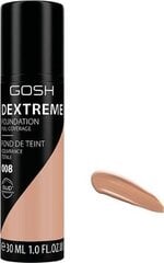 GOSH Dextreme Full Coverage -meikkivoide, 30 ml, 008 Golden hinta ja tiedot | Meikkivoiteet ja puuterit | hobbyhall.fi