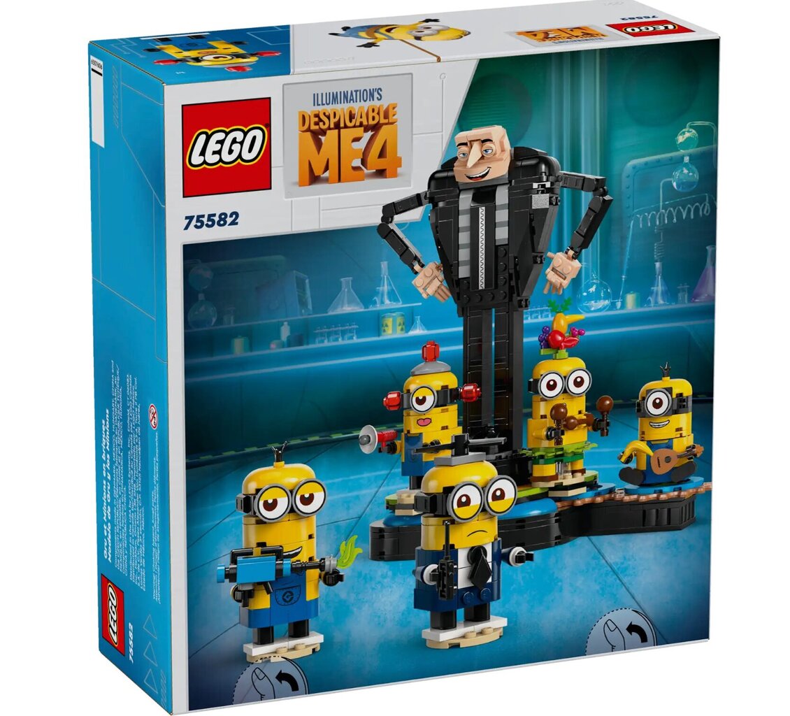 75582 LEGO® Palikoista rakennettavat Gru ja kätyrit hinta ja tiedot | LEGOT ja rakennuslelut | hobbyhall.fi