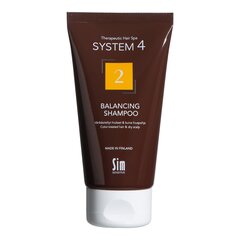 System4 2 Tasapainottava Shampoo 75 ml hinta ja tiedot | Sim Sensitive Hajuvedet ja kosmetiikka | hobbyhall.fi