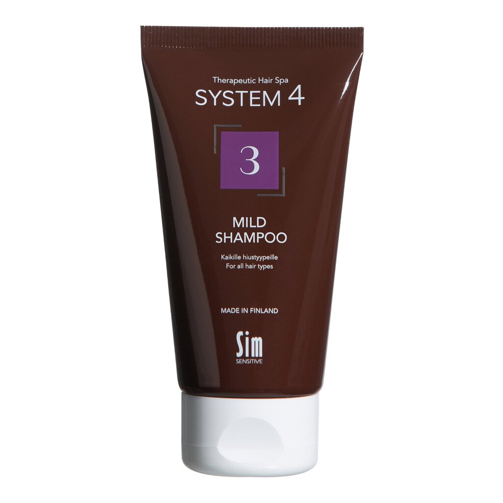 System4 3 Mieto Shampoo 75 ml hinta ja tiedot | Shampoot | hobbyhall.fi