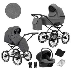 Lastenvaunut Romantic Kunert 3in1 Grey hinta ja tiedot | Vaunut ja rattaat | hobbyhall.fi