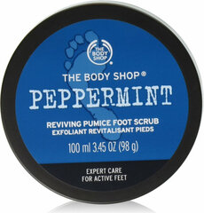 Jalkojen kuorinta The Body Shop Foot Exfoliant Peppermint, 100 ml hinta ja tiedot | Vartalokuorinnat | hobbyhall.fi