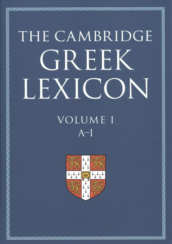 Cambridge Greek Lexicon 2 Volume Hardback Set hinta ja tiedot | Historiakirjat | hobbyhall.fi