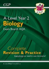 A-Level Biology: AQA Year 2 Complete Revision & Practice with Online Edition hinta ja tiedot | Lasten tietokirjat | hobbyhall.fi