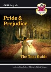 GCSE English Text Guide - Pride and Prejudice includes Online Edition & Quizzes hinta ja tiedot | Nuortenkirjat | hobbyhall.fi