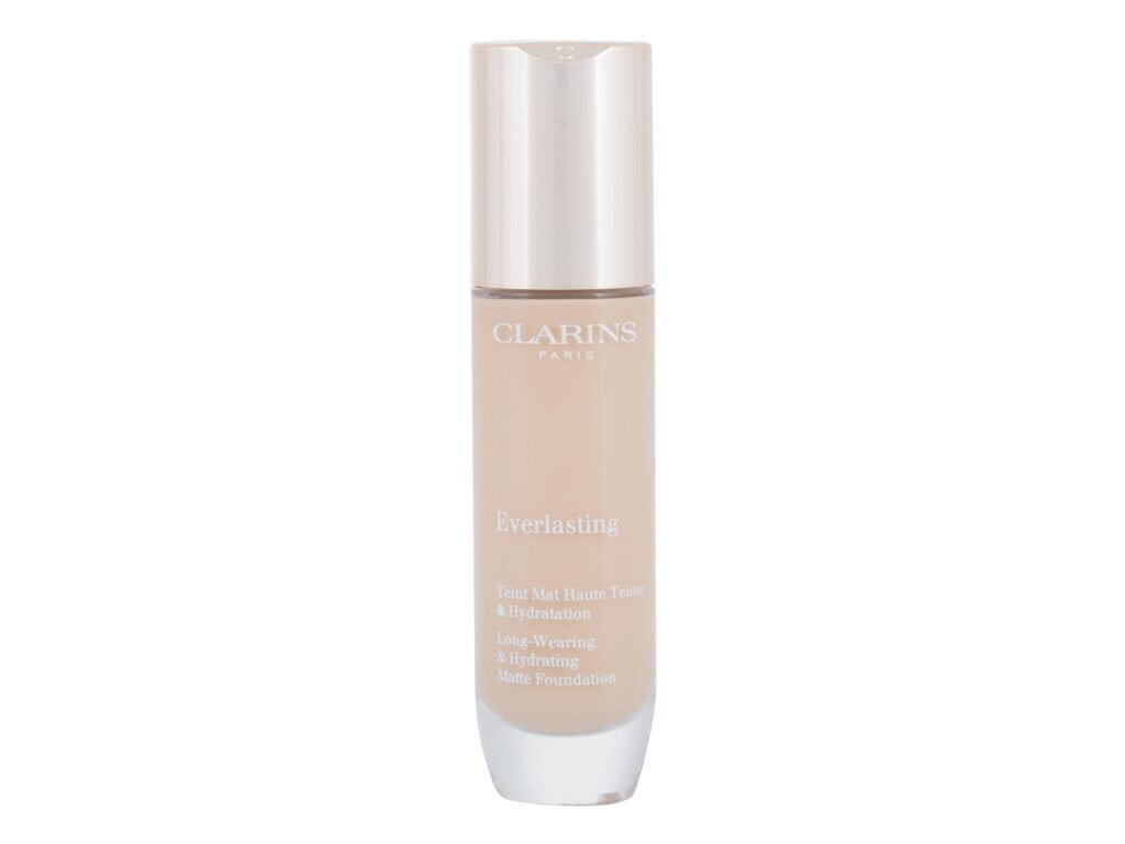 Clarins Everlasting Foundation meikkivoide 30 ml, 108,3N Organza hinta ja tiedot | Meikkivoiteet ja puuterit | hobbyhall.fi