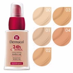 Meikkivoide Dermacol 24h Control Make-Up 30 ml, 3 hinta ja tiedot | Meikkivoiteet ja puuterit | hobbyhall.fi