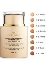 Collistar Evening Foundation + Primer SPF15 meikkituote 35 ml, 3 Sand hinta ja tiedot | Meikkivoiteet ja puuterit | hobbyhall.fi