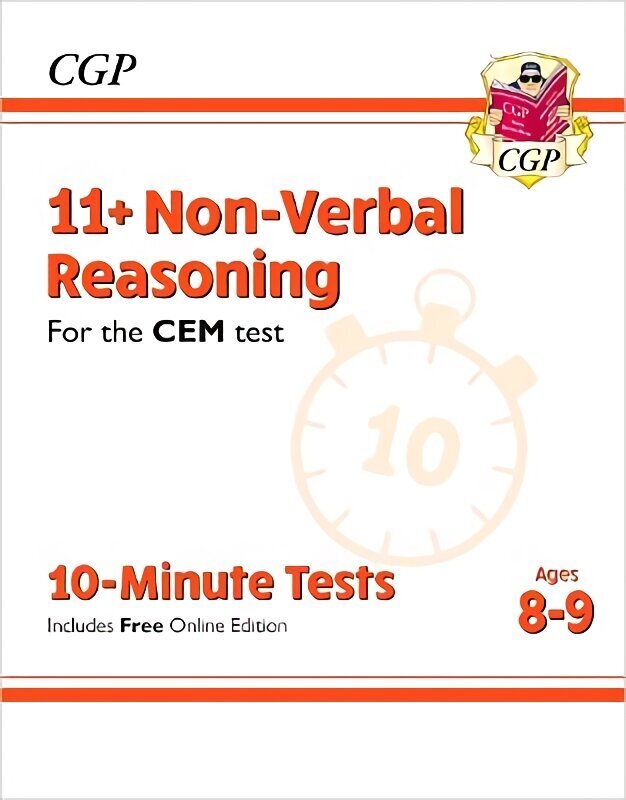 11plus CEM 10-Minute Tests: Non-Verbal Reasoning - Ages 8-9 (with Online Edition) hinta ja tiedot | Lasten tietokirjat | hobbyhall.fi