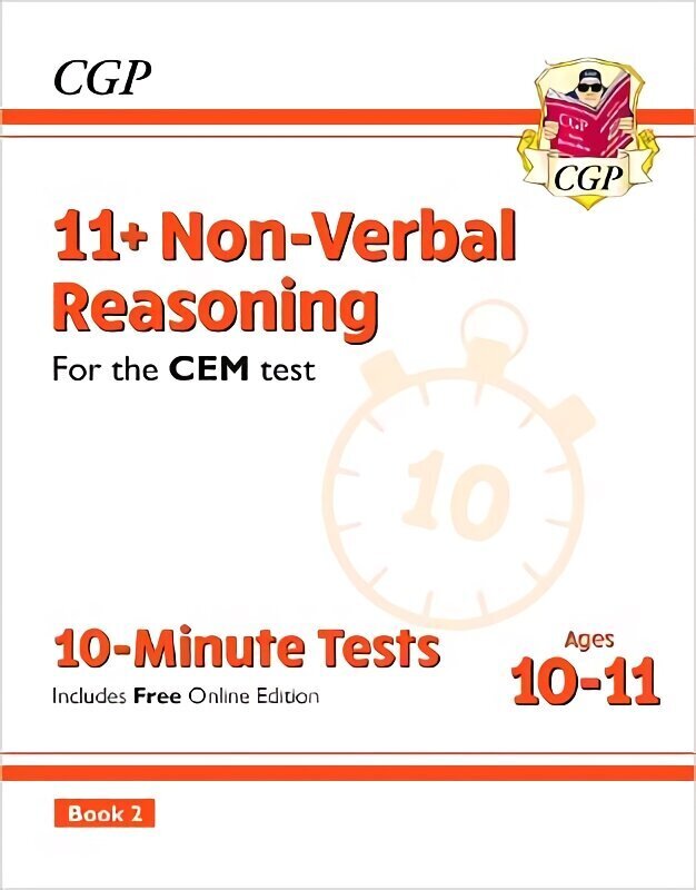 11plus CEM 10-Minute Tests: Non-Verbal Reasoning - Ages 10-11 Book 2 (with Online Edition) hinta ja tiedot | Lasten tietokirjat | hobbyhall.fi