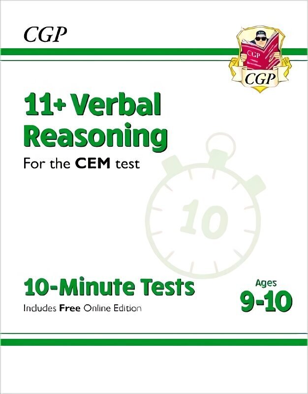 11plus CEM 10-Minute Tests: Verbal Reasoning - Ages 9-10 (with Online Edition) hinta ja tiedot | Lasten tietokirjat | hobbyhall.fi