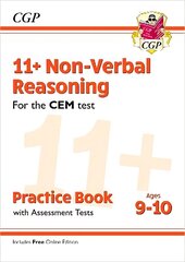 11plus CEM Non-Verbal Reasoning Practice Book & Assessment Tests - Ages 9-10 (with Online Edition) hinta ja tiedot | Lasten tietokirjat | hobbyhall.fi