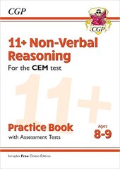 11plus CEM Non-Verbal Reasoning Practice Book & Assessment Tests - Ages 8-9 (with Online Edition) hinta ja tiedot | Lasten tietokirjat | hobbyhall.fi