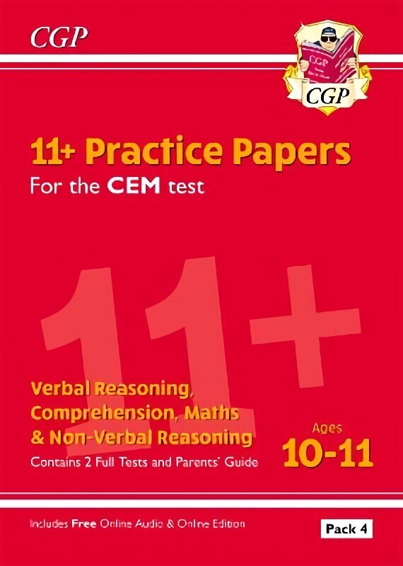 11plus CEM Practice Papers: Ages 10-11 - Pack 4 (with Parents' Guide & Online Edition) hinta ja tiedot | Lasten tietokirjat | hobbyhall.fi