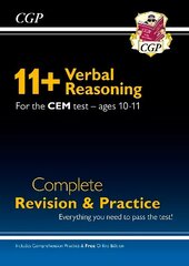 11plus CEM Verbal Reasoning Complete Revision and Practice - Ages 10-11 (with Online Edition) hinta ja tiedot | Lasten tietokirjat | hobbyhall.fi