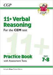 11plus CEM Verbal Reasoning Practice Book & Assessment Tests - Ages 7-8 (with Online Edition) hinta ja tiedot | Lasten tietokirjat | hobbyhall.fi