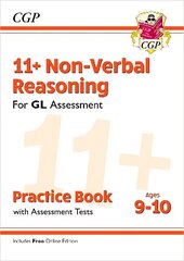 11plus GL Non-Verbal Reasoning Practice Book & Assessment Tests - Ages 9-10 (with Online Edition) hinta ja tiedot | Lasten tietokirjat | hobbyhall.fi