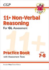 11plus GL Non-Verbal Reasoning Practice Book & Assessment Tests - Ages 7-8 (with Online Edition) hinta ja tiedot | Lasten tietokirjat | hobbyhall.fi