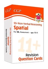 11plus GL Revision Question Cards: Non-Verbal Reasoning Spatial - Ages 10-11 hinta ja tiedot | Lasten tietokirjat | hobbyhall.fi