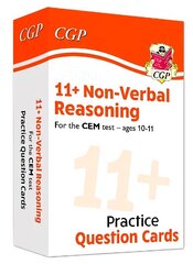 11plus CEM Non-Verbal Reasoning Practice Question Cards - Ages 10-11 hinta ja tiedot | Lasten tietokirjat | hobbyhall.fi