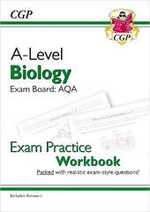 A-Level Biology: AQA Year 1 & 2 Exam Practice Workbook - includes Answers hinta ja tiedot | Lasten tietokirjat | hobbyhall.fi