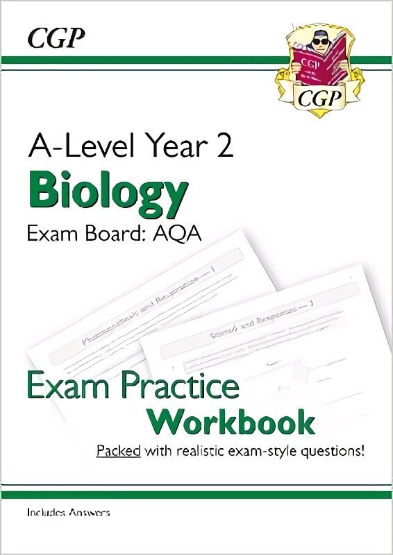 A-Level Biology: AQA Year 2 Exam Practice Workbook - includes Answers hinta ja tiedot | Lasten tietokirjat | hobbyhall.fi