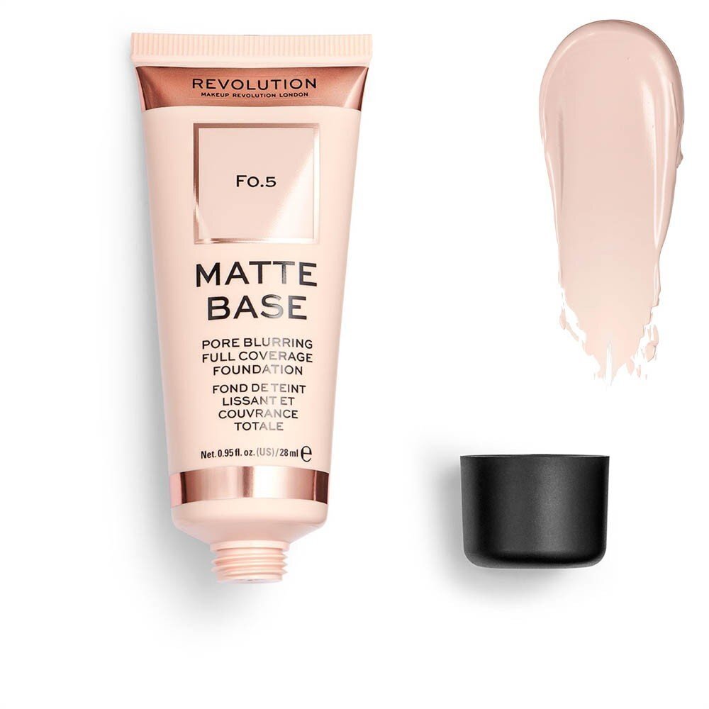 Makeup Revolution London Matte Base meikkivoide 28 ml, F5 hinta ja tiedot | Meikkivoiteet ja puuterit | hobbyhall.fi