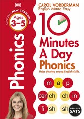 10 Minutes A Day Phonics, Ages 3-5 (Preschool): Supports the National Curriculum, Helps Develop Strong English Skills hinta ja tiedot | Lasten tietokirjat | hobbyhall.fi