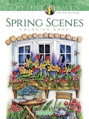 Creative Haven Spring Scenes Coloring Book hinta ja tiedot | Terveys- ja ravitsemuskirjat | hobbyhall.fi