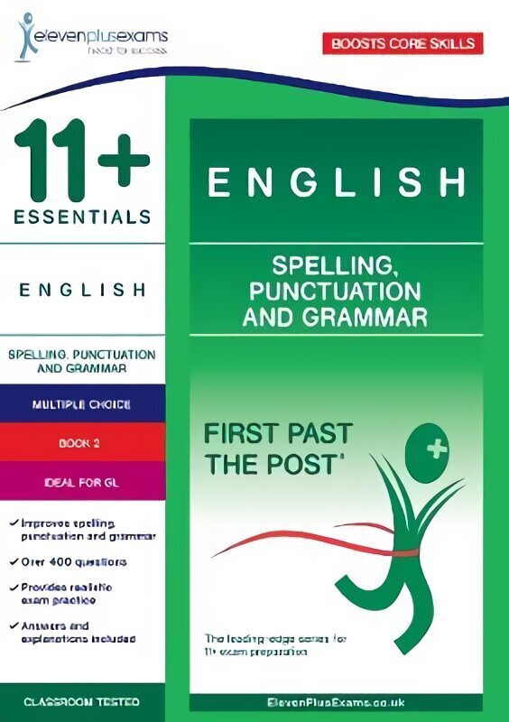 11plus Essentials English: Spelling, Punctuation and Grammar Book 2 hinta ja tiedot | Vieraiden kielten oppimateriaalit | hobbyhall.fi