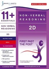 11plusEssentials Non-Verbal Reasoning 2D Book 1 hinta ja tiedot | Lasten tietokirjat | hobbyhall.fi