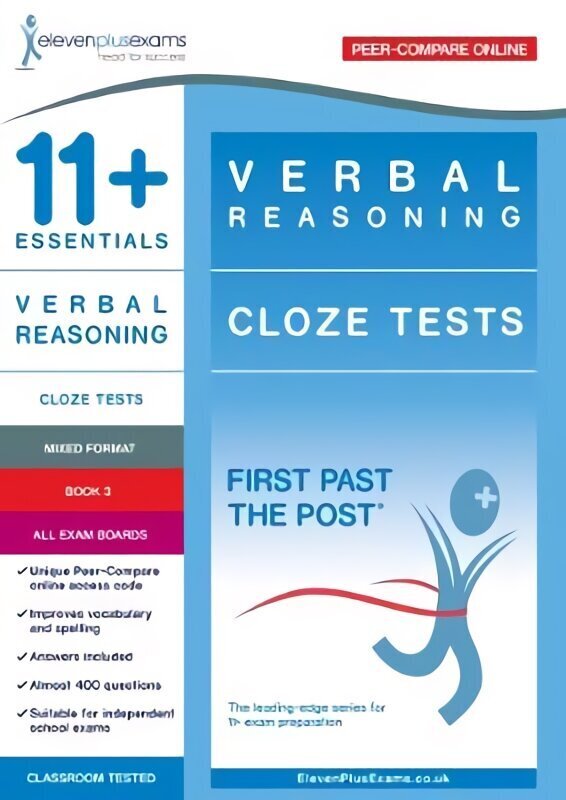 11plus Essentials Verbal Reasoning: Cloze Tests Book 3 hinta ja tiedot | Lasten tietokirjat | hobbyhall.fi