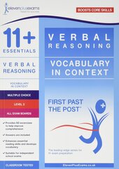 11plus Essentials Verbal Reasoning: Vocabulary in Context Level 2 hinta ja tiedot | Lasten tietokirjat | hobbyhall.fi