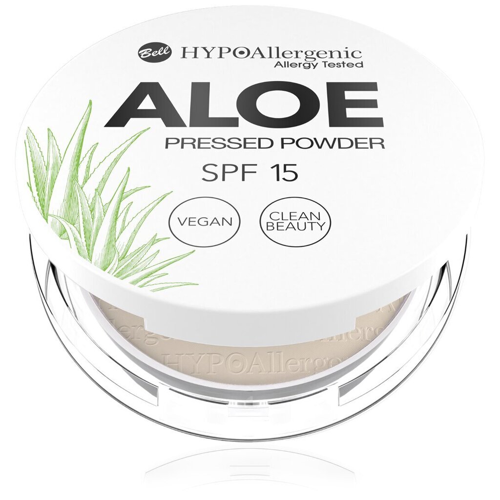 Bell HYPOAllergenic Aloe SPF20 mattaava puuteri 5 g, 03 hinta ja tiedot | Meikkivoiteet ja puuterit | hobbyhall.fi