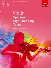 Violin Specimen Sight-Reading Tests, ABRSM Grades 1-5: from 2012 hinta ja tiedot | Taidekirjat | hobbyhall.fi