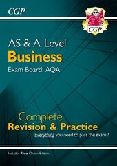 AS and A-Level Business: AQA Complete Revision & Practice - for exams in 2024 (with Online Edition) hinta ja tiedot | Talouskirjat | hobbyhall.fi