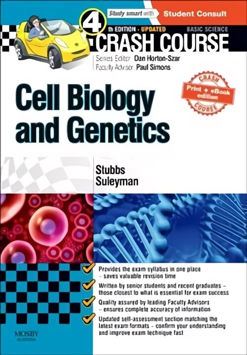 Crash Course Cell Biology and Genetics Updated Print plus eBook edition 4th edition hinta ja tiedot | Talouskirjat | hobbyhall.fi