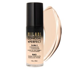 Milani Conceal+ Perfect meikkivoide 30 ml, 0A3 Warm Porcelain hinta ja tiedot | Milani Meikit | hobbyhall.fi