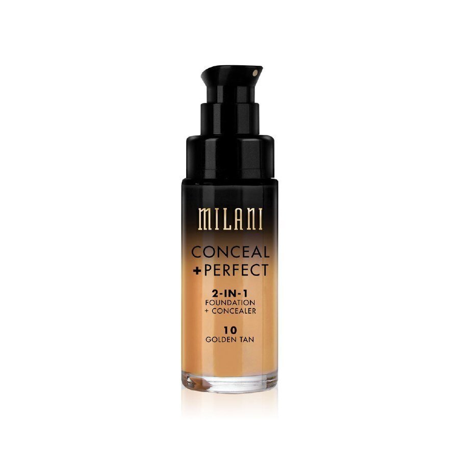 Milani Conceal+ Perfect meikkivoide 30 ml, 10 Golden Tan hinta ja tiedot | Meikkivoiteet ja puuterit | hobbyhall.fi