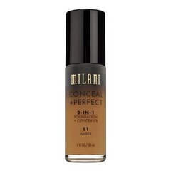 Milani Conceal+ Perfect meikkivoide 30 ml, 11 Amber hinta ja tiedot | Meikkivoiteet ja puuterit | hobbyhall.fi