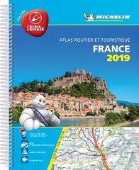 France 2019 -Tourist & Motoring Atlas A4 Laminated Spiral: Tourist & Motoring Atlas A4 spiral hinta ja tiedot | Matkakirjat ja matkaoppaat | hobbyhall.fi