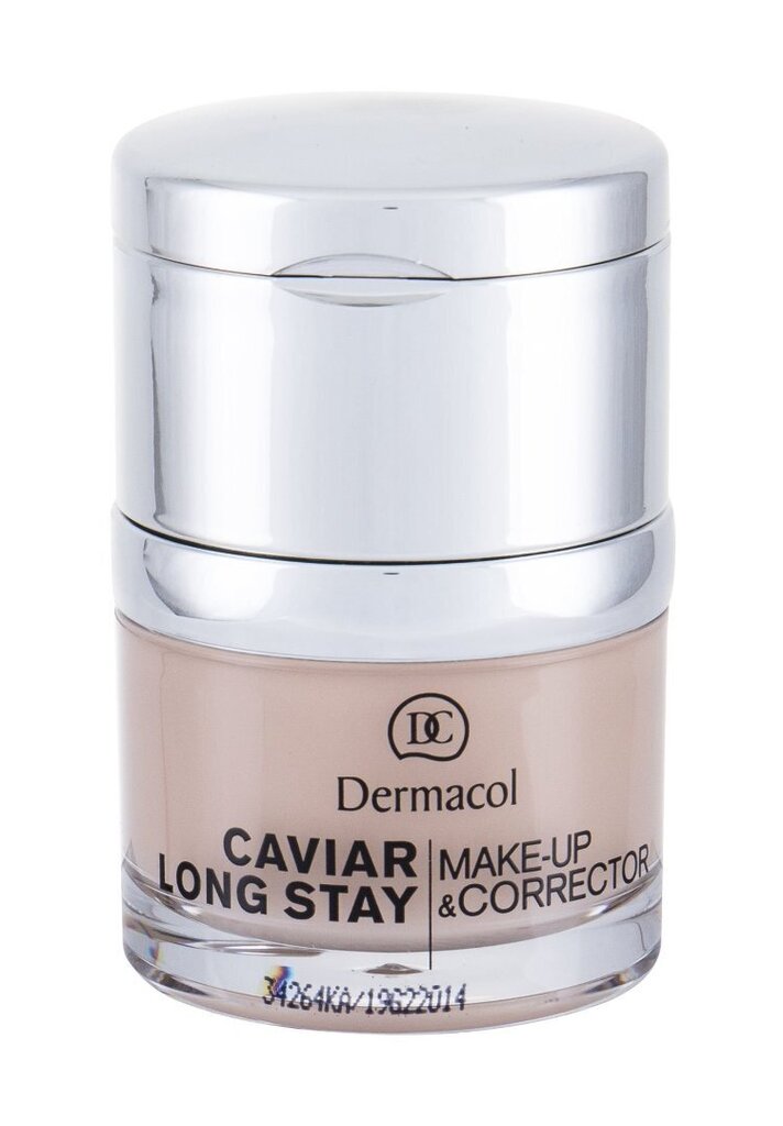 Dermacol Caviar Long Stay Make-Up & Corrector meikkituote 30 ml, 1 Pale hinta ja tiedot | Meikkivoiteet ja puuterit | hobbyhall.fi