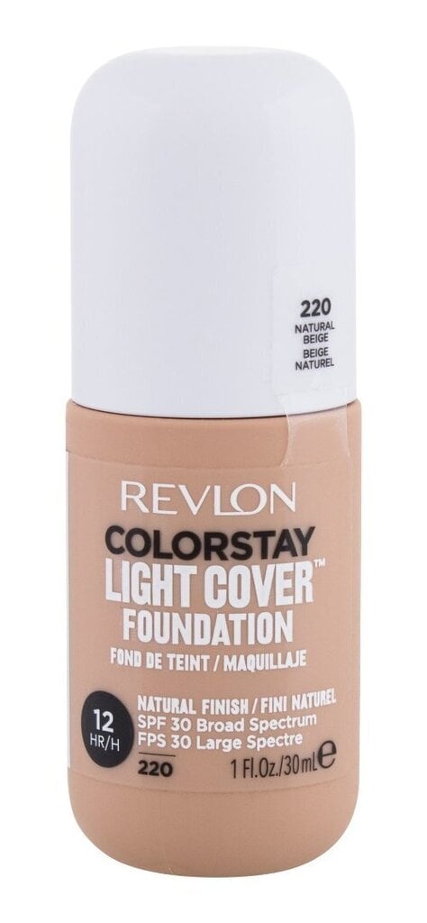 Revlon Colorstay Light Cover meikkivoide 30 ml, 220 Natural Beige hinta ja tiedot | Meikkivoiteet ja puuterit | hobbyhall.fi