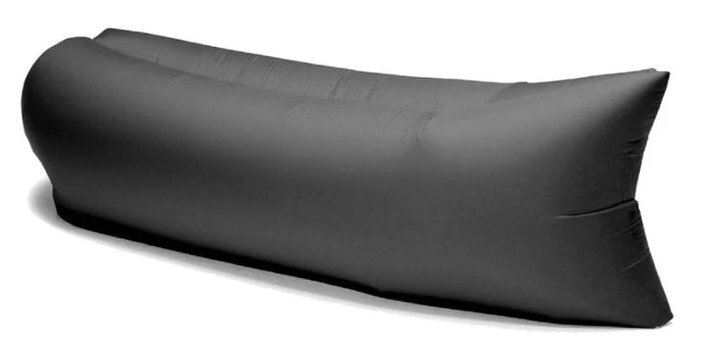 Puhallettava lepotuoli Lazy Bed 230x70 cm, musta hinta ja tiedot | Ilmapatjat | hobbyhall.fi