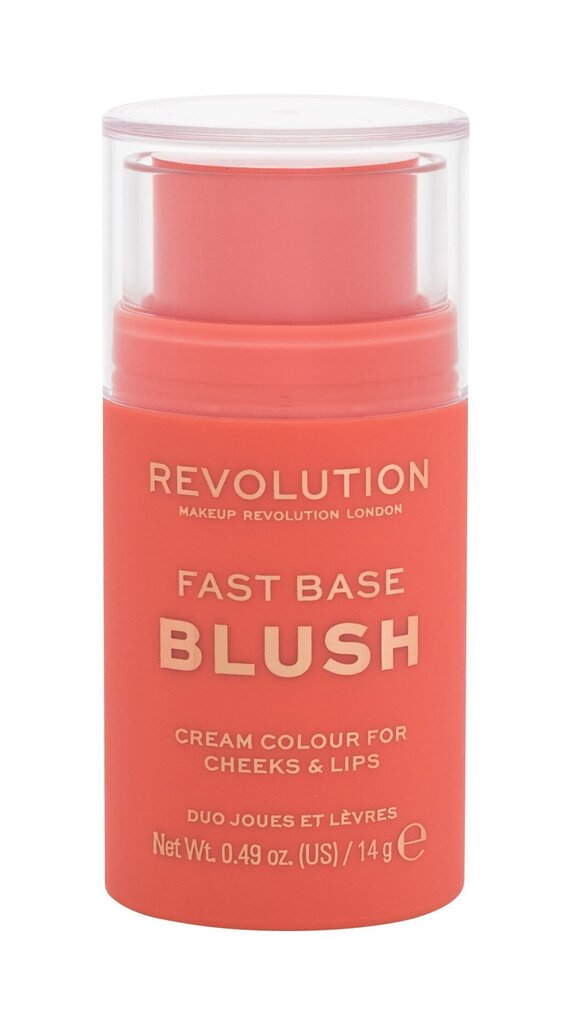Makeup Revolution London Fast Base Blush poskipuna 14 g, Peach hinta ja tiedot | Aurinkopuuterit ja poskipunat | hobbyhall.fi